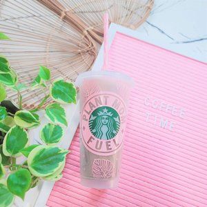 Plant Mom Fuel Starbucks Cold Cup - Marisol (Pink)